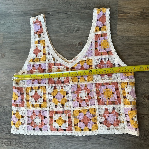 Love Riche Multicolor Crochet Crop Top - Picture 4 of 5